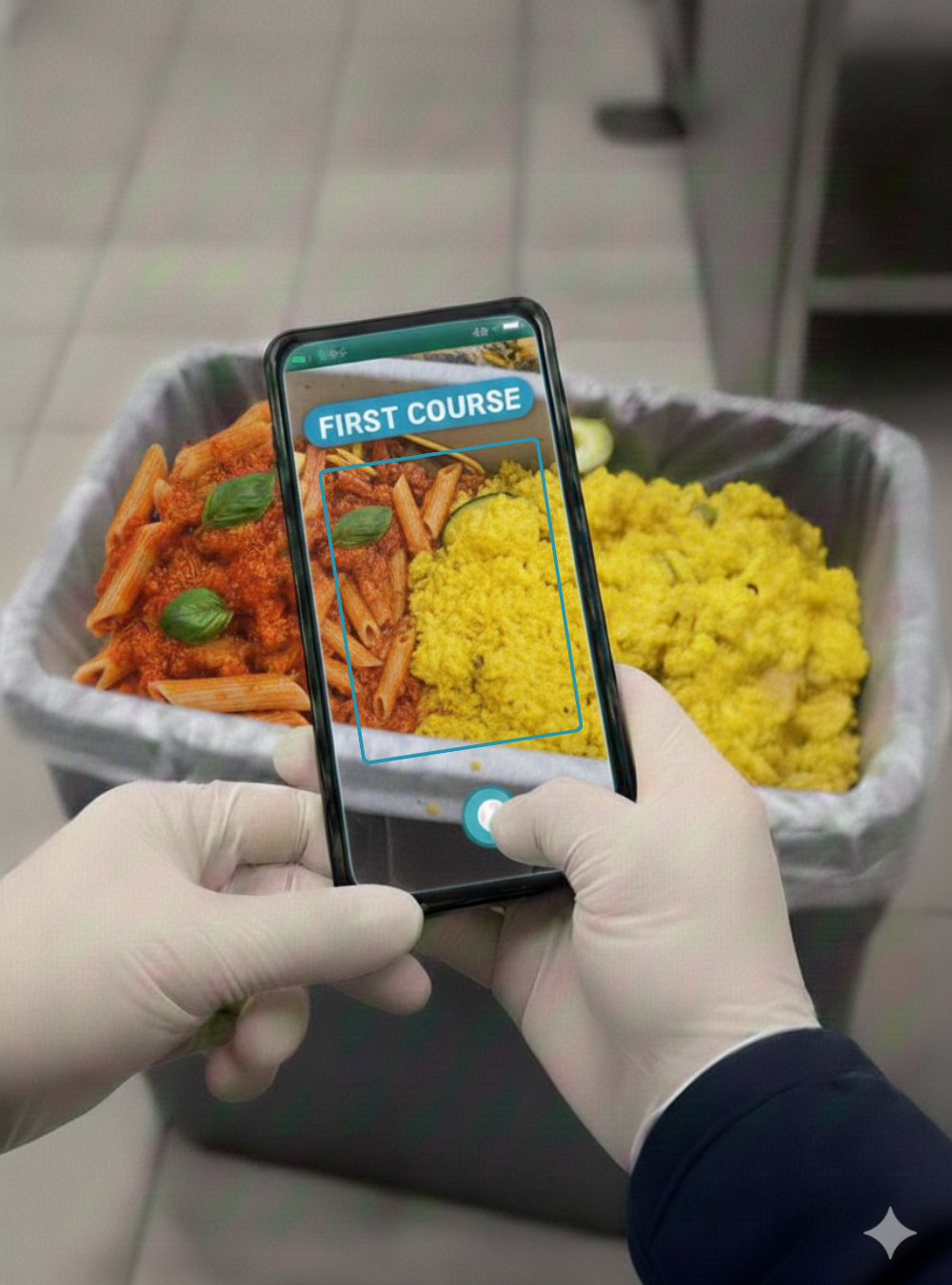 Monitoraggio spreco alimentare con AI in mensa aziendale Dussmann