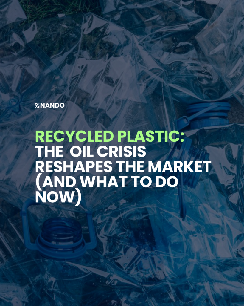 Plastic recycling process compared to virgin plastic production affected by 2026 oil crisis