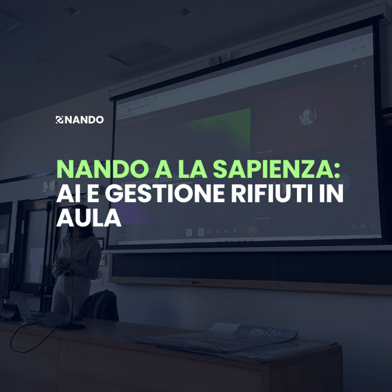NANDO all'Università de La Sapienza: AI e gestione rifiuti in aula