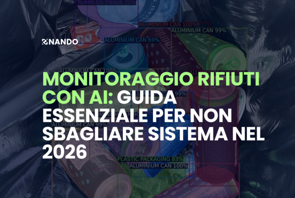 Sistema di monitoraggio rifiuti con AI in ambiente industriale e ufficio